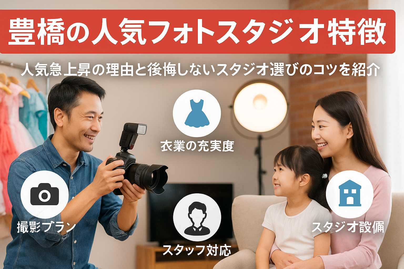 豊橋市のフォトスタジオで人気急上昇の写真館の特徴と後悔しない選び方